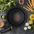 Set 3 piese Tefal Ingenio Ultimate: Tigai 22/26cm + Maner detasabil, Titanium, Inductie, Negru - 8