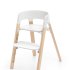 Καρεκλάκι φαγητού Stokke Steps με σετ μωρού, δίσκο και ζώνες, μοντέρνος και εργονομικός σχεδιασμός, λευκό/φυσικό - 5