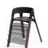Καρεκλάκι φαγητού Stokke Steps με σετ μωρού, δίσκο και ζώνες, μοντέρνος και εργονομικός σχεδιασμός, μαύρο / ζεστό καφέ - 6