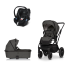 Carucior 3 in 1 pentru copii Cavoe Axo Comfort, cu landou si scoica Cybex Cloud G Plus - 2