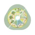 Panou de Joaca Vertical tip tabla de joc Stokke MuTable V2 Playwall, pentru masa de joaca, creativ, Fruit and Vegetables - 2