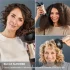 Uscator de par Rowenta Curl Harmony 3 in 1 CV7D30E0, 700W, Generator de ioni, 2 trepte, Geanta de transport, Crem-Negru - 8