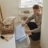 Set Cadita Pliabila Stokke Flexi Bath 0-4 Ani cu Suport Nou Nascuti, Compact si Ergonomic, Ocean Blue - 5