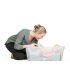 Set Cadita Pliabila Stokke Flexi Bath 0-4 Ani cu Suport Nou Nascuti, Compact si Ergonomic, Sandy Beige - 4