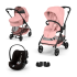 Παιδικό καρότσι Cybex Melio Carbon 3 σε 1, μοντέρνο, με πορτ-μπεμπέ και κέλυφος Cloud G Plus - 3