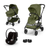 Παιδικό καρότσι Cybex Melio Carbon 3 σε 1, μοντέρνο, με πορτ-μπεμπέ και κέλυφος Cloud G Plus - 4