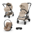 Παιδικό καρότσι Cybex Melio Carbon 3 σε 1, μοντέρνο, με πορτ-μπεμπέ και κέλυφος Cloud G Plus - 2