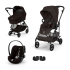 Παιδικό καρότσι Cybex Melio Carbon 3 σε 1, μοντέρνο, με πορτ-μπεμπέ και κέλυφος Cloud G Plus - 6