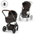Παιδικό καρότσι Balios S Lux 2 σε 1, με πτυσσόμενο πορτ-μπεμπέ S Lux, εύκαμπτο, σε χρώμα Chocolate Brown με πλαίσιο Taupe - 1