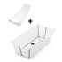 Set Cadita Pliabila pentru copii Stokke Flexi Bath X-Large si Suport Nou-Nascut, 0-6 ani, pliabila, White - 5