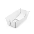 Stokke Flexi Bath X-Large Σετ Πτυσσόμενης Μπάνιου για Μωρά και Υποστήριξη Νεογνού, 0-6 ετών, πτυσσόμενη, Λευκή - 1
