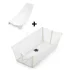 Stokke Flexi Bath X-Large Сгъваема бебешка вана и комплект за поддръжка на новородено, 0-6 години, сгъваема, пясъчно бежова - 5
