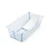 Stokke Flexi Bath X-Large Сгъваема бебешка вана и комплект за поддръжка на новородено, 0-6 години, сгъваема - 1
