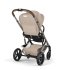 Καρότσι Cybex Balios S Lux, εύκαμπτο, άνετο, Almond Beige με σκελετό Taupe - 3