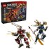 LEGO NINJAGO 71870 Двойни титанови роботи, 2-в-1 колекционерски комплект с въздушна поддръжка, 12+ години, 1707 части - 1