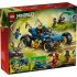 LEGO NINJAGO 71856 Masina Transformabila a lui Jay, Vehicul de Curse 2 in 1 cu 5 Minifigurine, 8 ani+, 387 Piese - 3