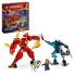 LEGO NINJAGO 71808 Robotul Stihie de Foc al lui Kai, Figurina de Actiune Personalizabila, 7 ani+, 4 Minifigurine - 1