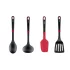 Комплект кухненски прибори Tefal Ingenio K198S434, 4 части, термоустойчиви, пластмаса, черно/червено - 4