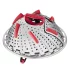 Cos pentru gatit la aburi Tefal Ingenio K1993034, inox, diametru reglabil, Argintiu/Rosu - 3