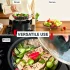 Tefal Ingenio K1993034 кошница за готвене на пара, неръждаема стомана, регулируем диаметър, сребристо/червено - 16