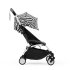 Carucior sport pentru copii STOKKE YOYO³, cu pachet de culoare- Zebra, cu cadru White - 3
