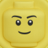 Geanta Rotunda LEGO 3D Minifigure Head, Rucsac de Umar, pentru Copii, 1L, Original, Galben - 4