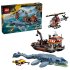 LEGO Jurassic World Un Mosasaurus ataca o barca 77983, 703 piese, 7+ ani, Set de constructie si aventura marina - 1
