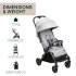 Carucior sport pentru copii Chicco Goody XPlus, 0luni+, pliabil automat, roti mari cu amortizoare, ultra-compact, Pearl grey - 4