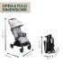 Carucior sport pentru copii Chicco Goody XPlus, 0luni+, pliabil automat, roti mari cu amortizoare, ultra-compact, Pearl grey - 5