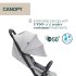 Бебешка количка Chicco Goody XPlus, 0+ месеца, автоматично сгъване, големи колела с амортисьори, ултракомпактна, перлено сива - 7