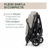 Carucior sport Chicco Glee, 0luni+, pliabil automat, sezut lat si spatar inclinabil, ultra-compact, Sandshell - 4