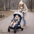 Детска количка Chicco Glee, 0+ месеца, автоматично сгъване, широка седалка и накланяща се облегалка, ултракомпактна, Joyful Teal - 2