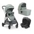 Carucior sport pentru copii Chicco Seety, 3 in 1, cu landou si scoica auto Kory Air Plus, Sage - 1