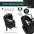 Carucior sport pentru copii Chicco Seety, 3 in 1, cu landou si scoica auto Kory Air Plus, Sage - 22