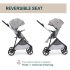 Carucior sport pentru copii Chicco Seety, 3 in 1, cu landou si scoica auto Kory Air Plus, Cloud - 7