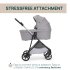 Carucior sport pentru copii Chicco Seety, 3 in 1, cu landou si scoica auto Kory Air Plus, Cloud - 8