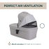 Carucior sport pentru copii Chicco Seety, 3 in 1, cu landou si scoica auto Kory Air Plus, Cloud - 13