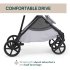 Carucior sport pentru copii Chicco Seety, 3 in 1, cu landou si scoica auto Kory Air Plus, Cloud - 11