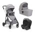 Carucior sport pentru copii Chicco Seety, 3 in 1, cu landou si scoica auto Kory Air Plus, Cloud - 1