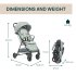 Carucior sport pentru copii Chicco Taormina, usor, confortabil, Sage - 2