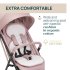 Carucior sport pentru copii Chicco Taormina, usor, confortabil, Blush - 3