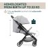Carucior sport pentru copii Chicco We 2, usor, ultra-compact, Pebble - 3
