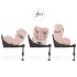 Pachet Scaun Auto pentru copii Cybex Sirona T i-Size Plus si Baza T, Rotatie 360°, Confort si Protectie, Peach Pink - 3