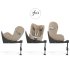 Pachet Scaun Auto pentru copii Cybex Sirona T i-Size Plus si Baza T, Rotatie 360°, Confort si Protectie, Cozy Beige - 4