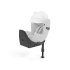 Pachet Scaun Auto pentru copii Cybex Sirona T i-Size Plus si Baza T, Rotatie 360°, Confort si Protectie, Platinum White - 1