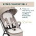 Carucior sport pentru copii Chicco Taormina, usor, confortabil, Sandshell - 3
