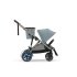 Carucior sport dublu pentru copii Cybex e-Gazelle S cu a doua unitate sport inclusa, electric, Stormy Blue cu cadru Taupe - 2