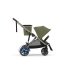 Carucior sport dublu pentru copii Cybex e-Gazelle S cu a doua unitate sport inclusa, electric, Moss Green cu cadru Taupe - 1