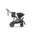 Carucior sport dublu pentru copii Cybex e-Gazelle S cu a doua unitate sport inclusa, electric, Chocolate Brown cu cadru Taupe - 1