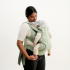 Бебешка носилка BabyBjorn, дръжка, четкана материя, светло зелено - 6